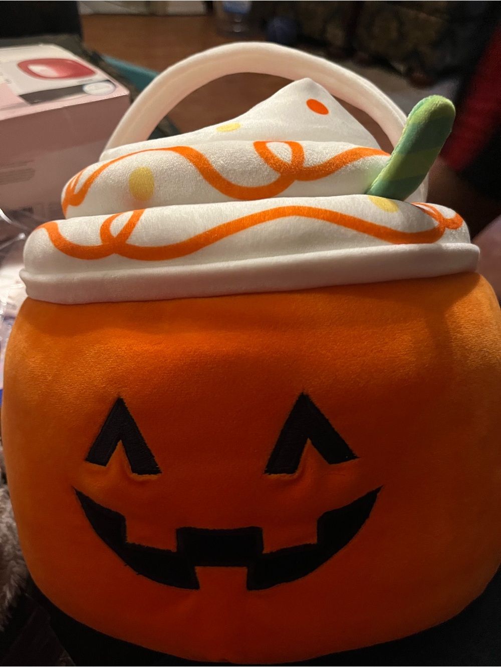 Squishmallows Pumpkin Treat Bag - Orange, White & Green